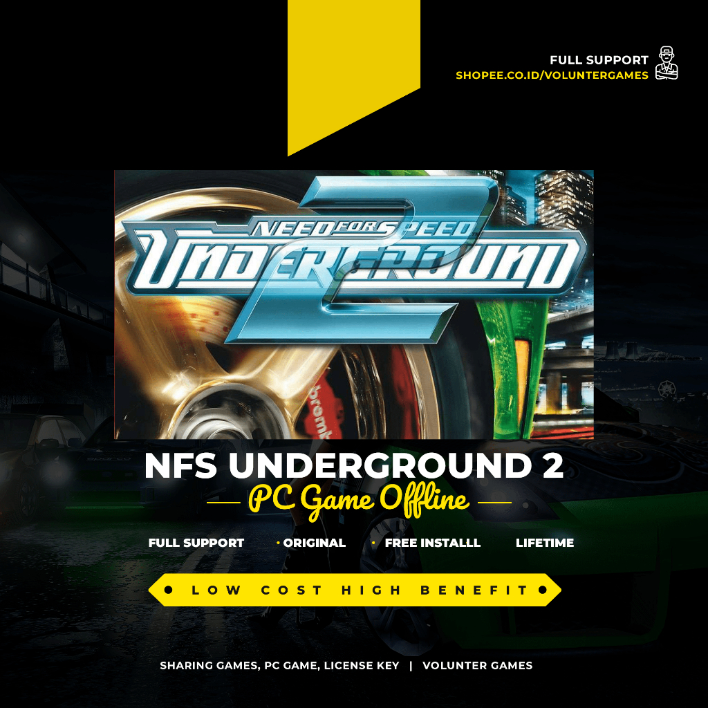 NEED FOR SPEED NFS UNDERGROUND 2 PC GAME OFFLINE
