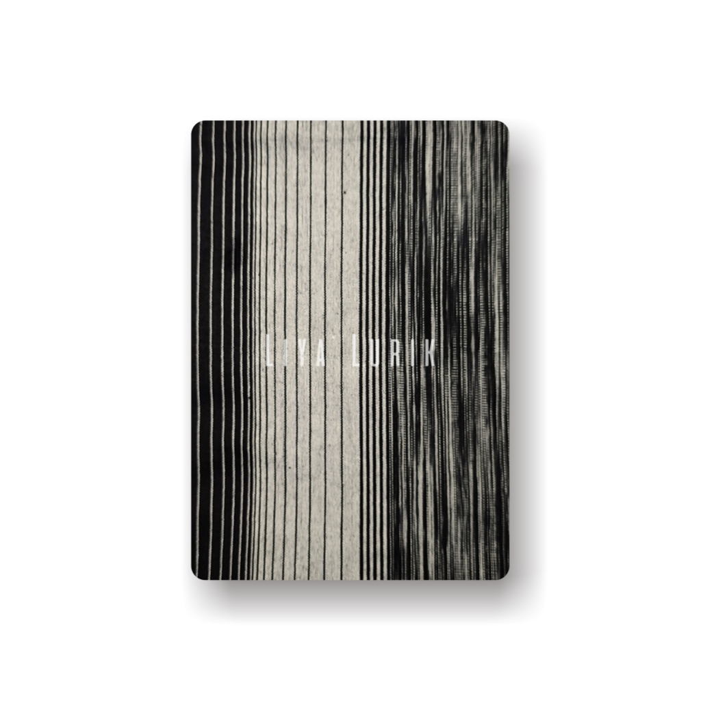 Kain Tenun Lurik Motif Gradasi Gerimis Salur Hitam Putih