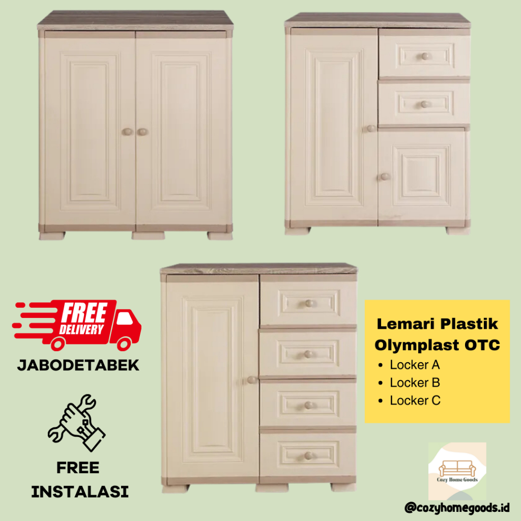 LEMARI PAKAIAN ANAK KECIL/BAYI - LEMARI PLASTIK - OTC LOCKER - OLYMPLAST