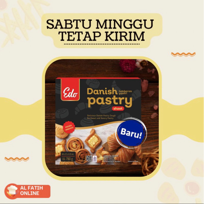 

Edo Danish Pastry 750gr Bahan Cromboloni (Instan Only)