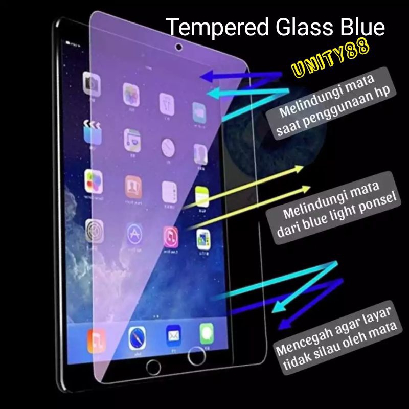 Anti Blue Samsung Tab A9 8.7 inch A9+ plus 11.0" 2023 Tempered Glass Blue Light Anti uv anti radiasi Anti gores kaca layar tablet