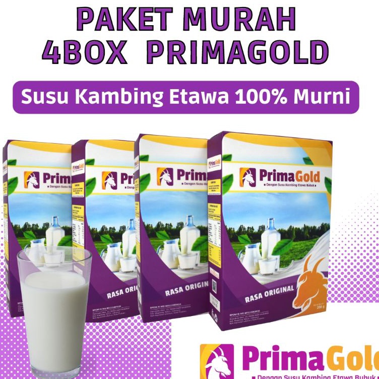 

[KODE PRODUK IIA0G7461] SUSU ETAWA PRIMA GOLD ORIGINAL PAKET 4 BOX