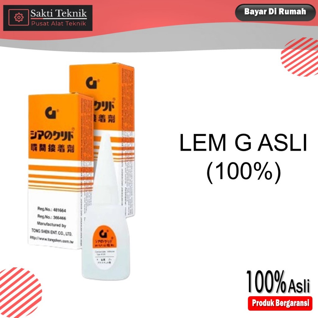 

LEM G ASLI (100%) / LEM KOREA / LEM TETES CAIR / GLUE INSTANT