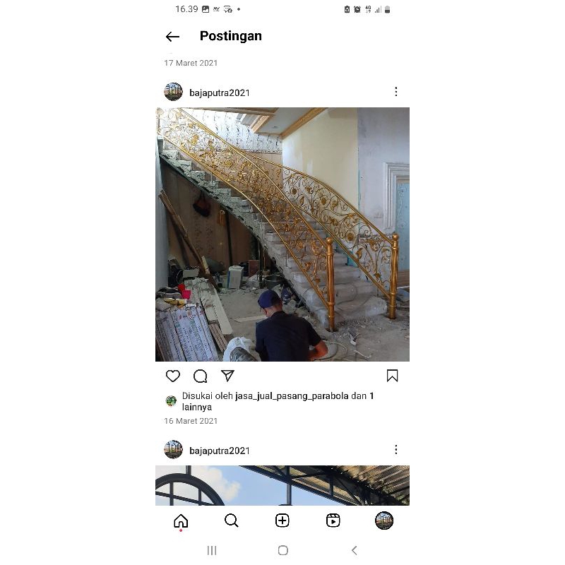 railing tangga model klasik dp murah