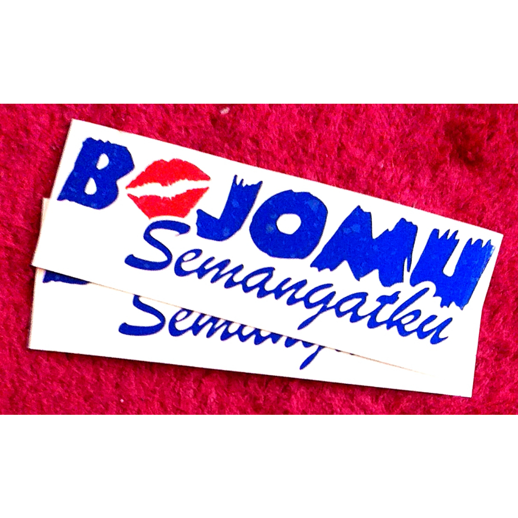 Stiker cutting bojomu semangatku, sticker kata lucu bojomu semangatku