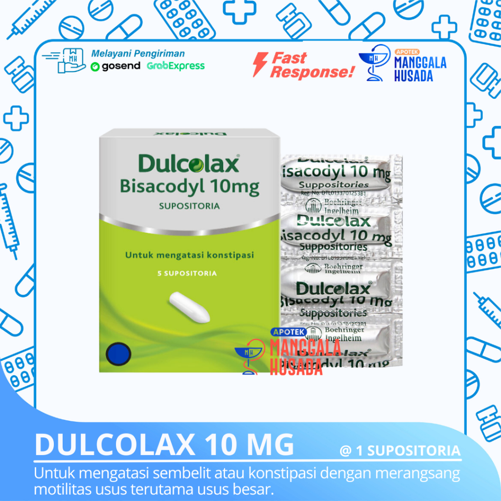 DULCOLAX ADULT 10 MG SUPP @ 1 SUPOSITORIA