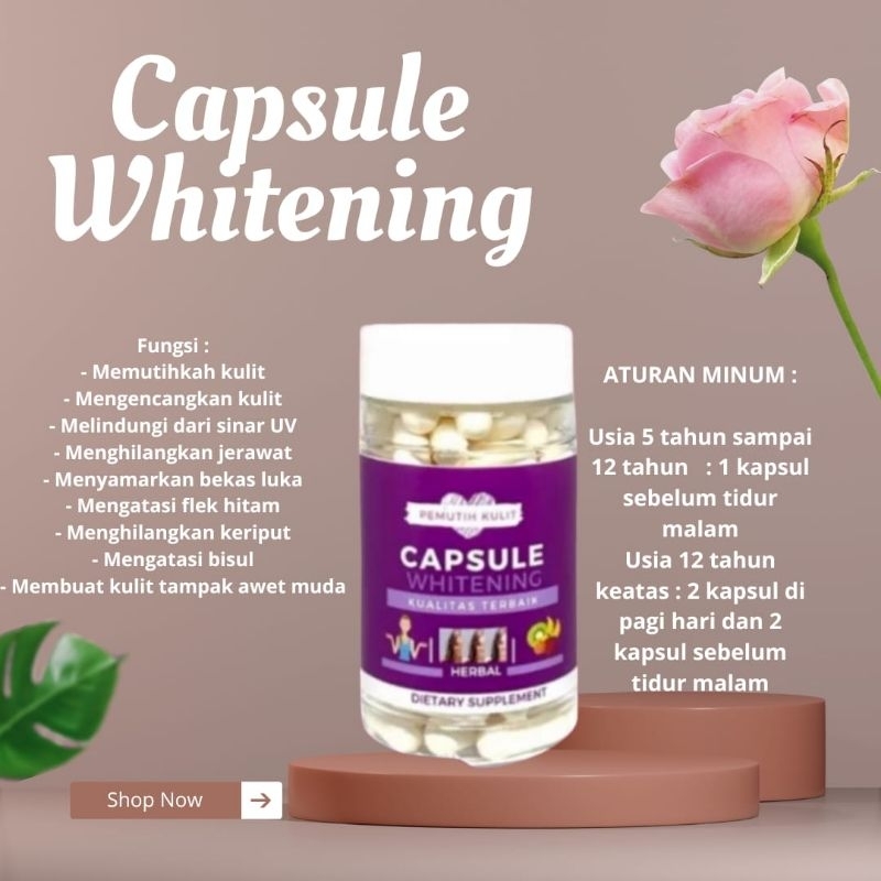 ￼[Siap Kirim] CAPSULE WHITENING | KAPSUL PEMUTIH KULIT | PLATINUM WHITENING | PEMUTIH KULIT BADAN DA