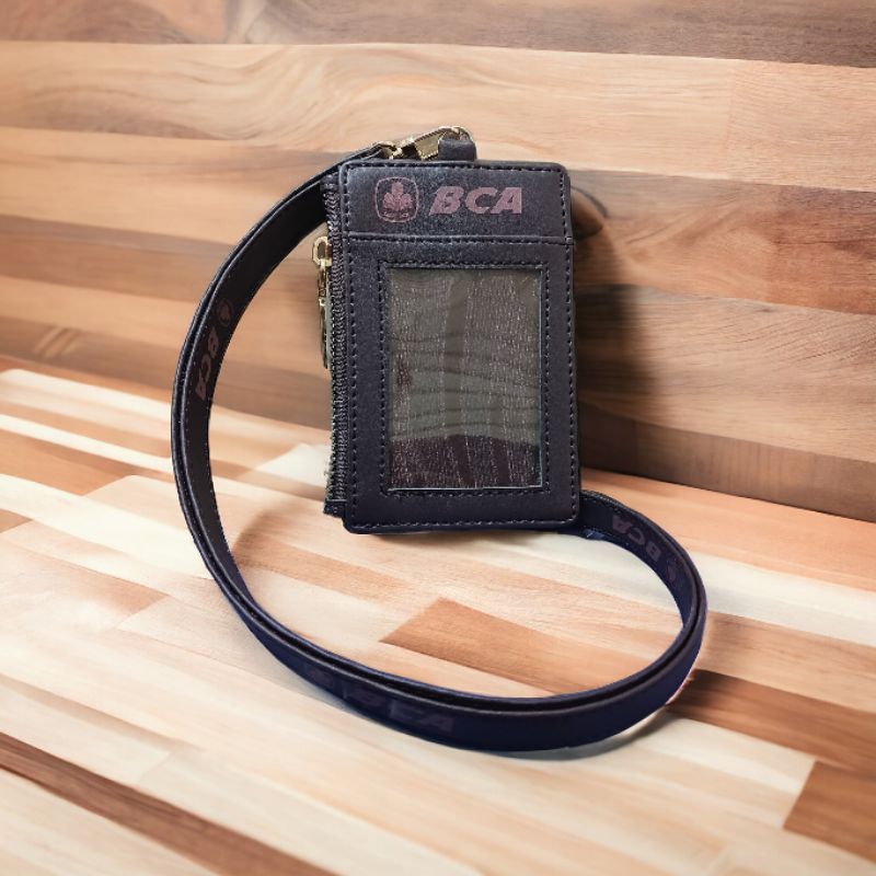 

Tempat id card Dompet kulit lanyard tambahan tempat id card BCA
