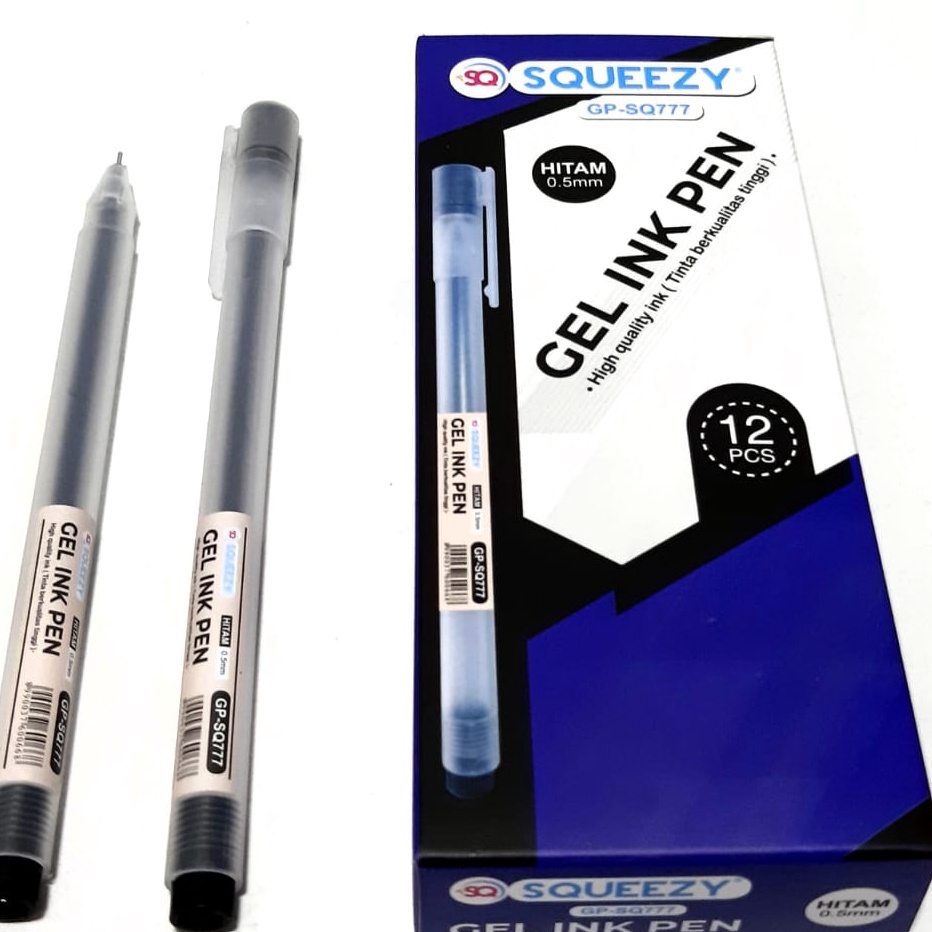 

Ready Harga Grosir ( 1kotak/12pcs ) Pulpen Gel Pen GP-SQ777 0.5mm