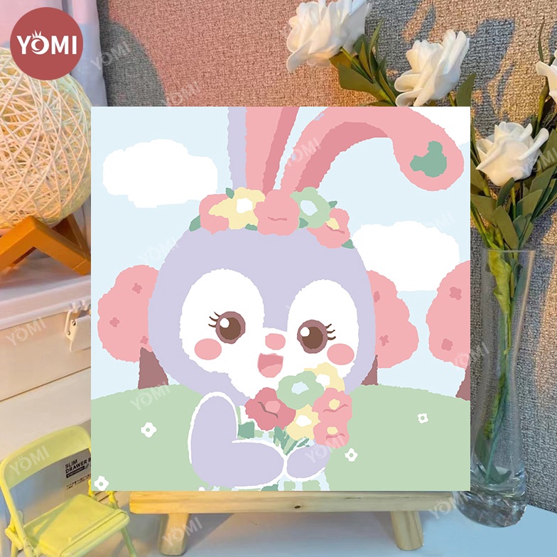 

Terl4ris YOMI Paint By Number 30x20cm with WOODEN FRAME DIY PAINTING KIT all picture readystock / Canvas Painting By Number Scrooling