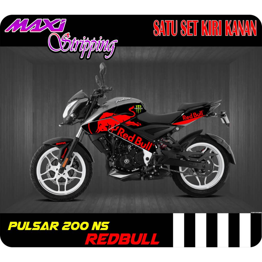 Stiker striping Pulsar 200ns Redbul