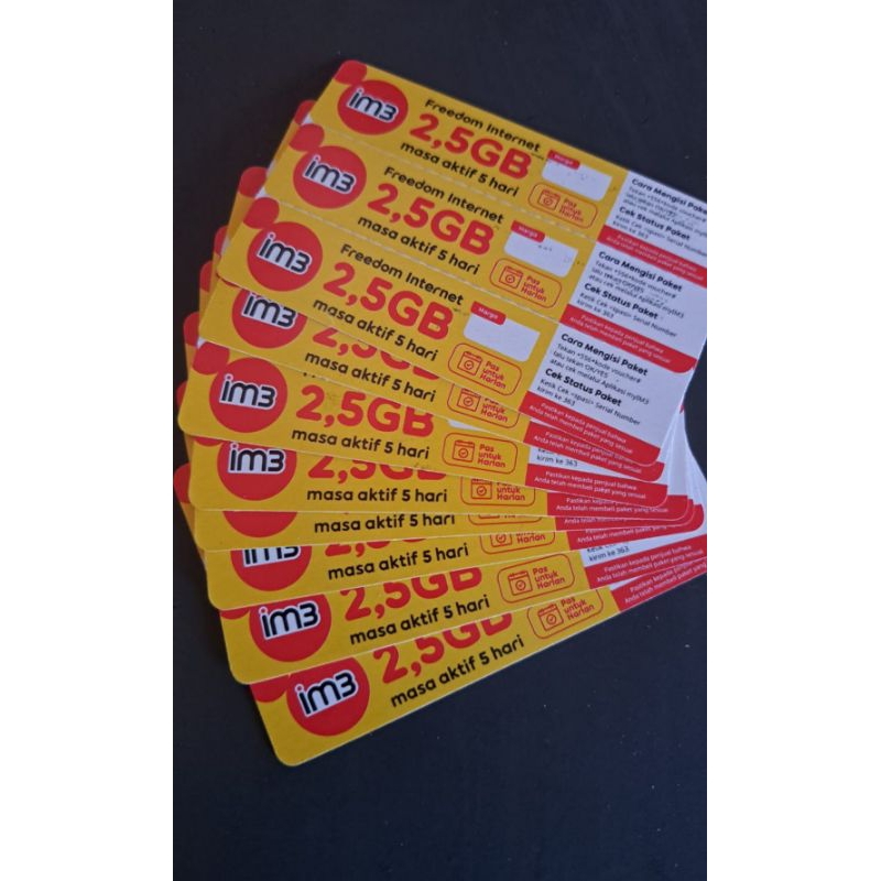 Voucher Indosat 2.5 GB (5 Hari)