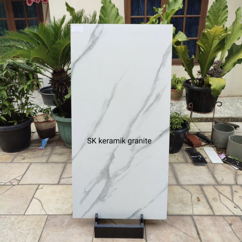 Granite lantai / dinding 60x120 Miramar White / Savona gress / Glazed Polished