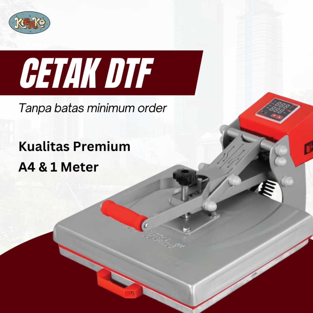 Jasa Cetak Print DTF Cutom A4 & Meteran / Cetak Sablon DTF High Quality