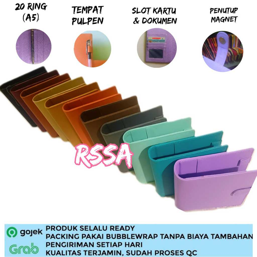

Binder Polos Eksklusif A5 20 Ring Agenda Polos Eksklusif A5 Polos 20 Ring Binder A5 20 Ring Murah