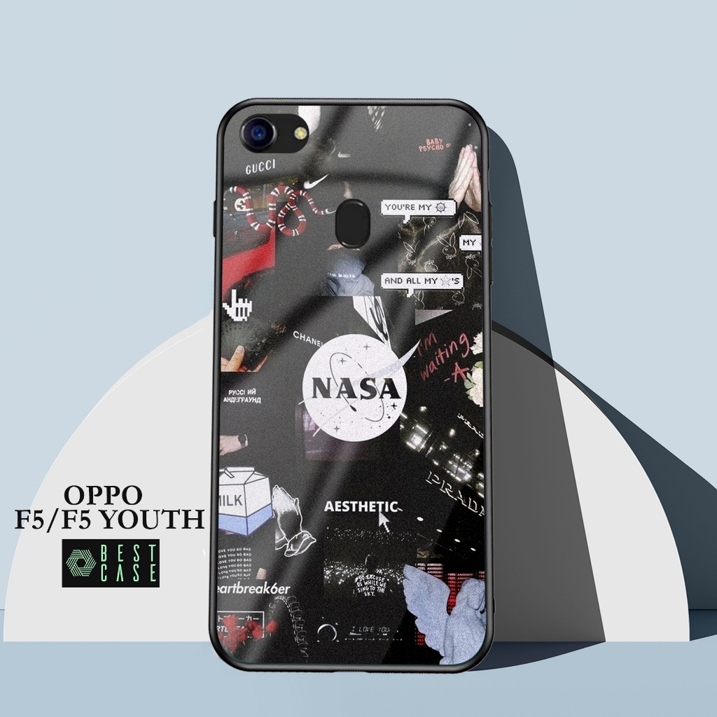 BEST CASE OPPO F5 - OPPO F5 YOUTH TERBARU MOTIF (NASA) - CASE 2D GLOSSY - CASE HP - HARDCASE GLOSSY 