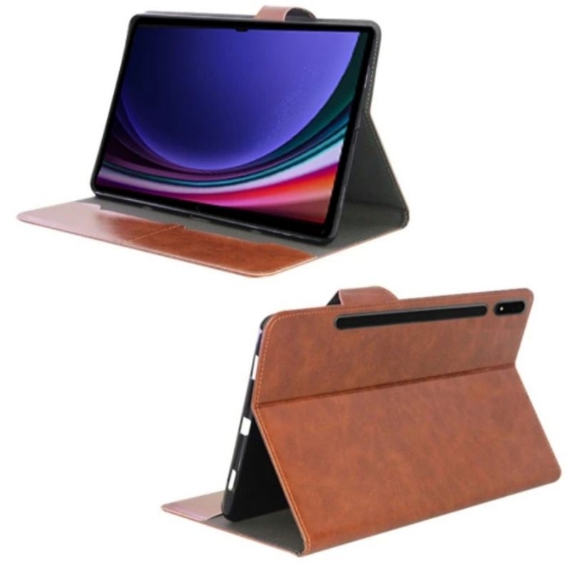 SAMSUNG TAB S9 S9 FE S9 Plus S9+ S9 Fe Plus S9 Fe + S9 Ultra Kartu Slot case Flip Cover Hanman Kulit
