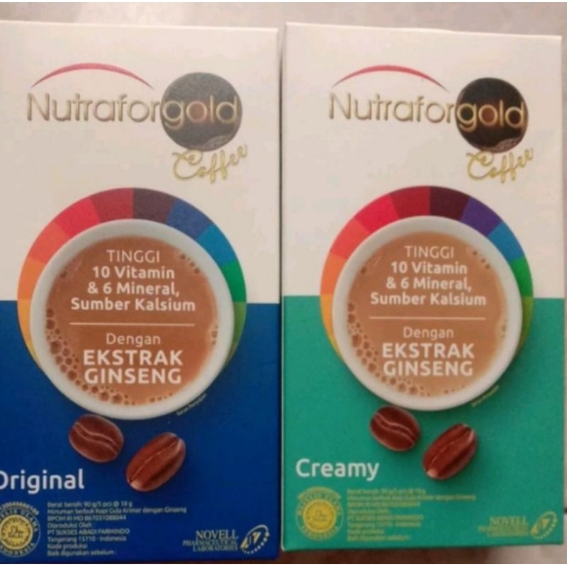 

Nutrafor gold coffee box