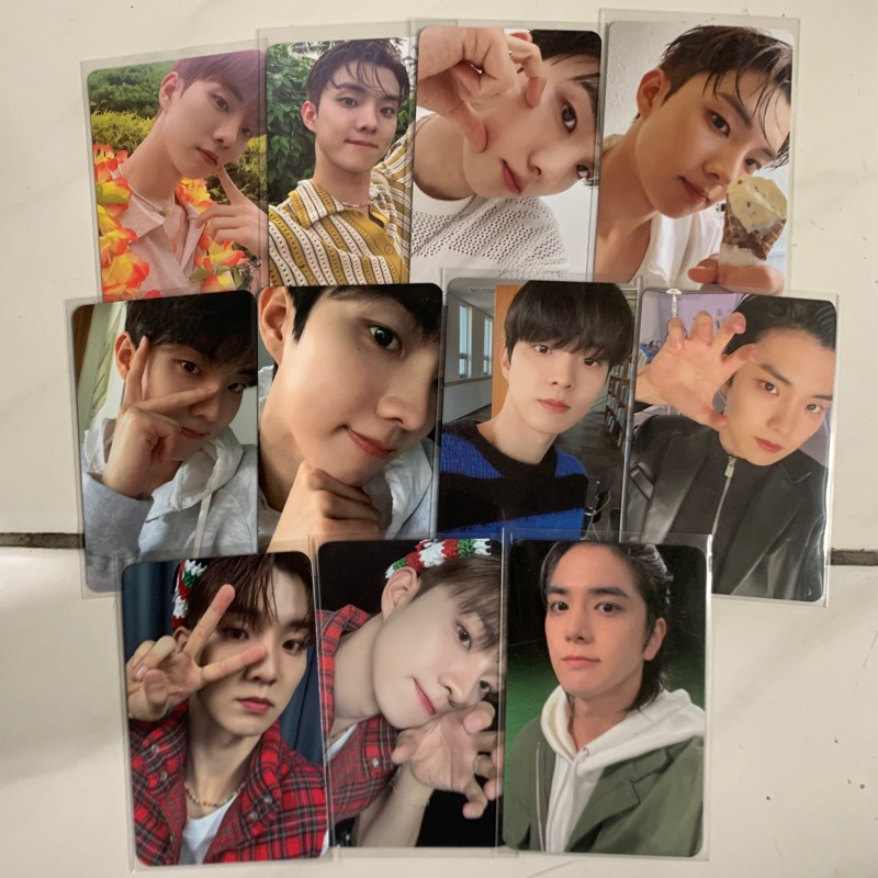 [ready] photocard the boyz tbz ji changmin q younghoon album thrill ride phantasy holiday glitter pr