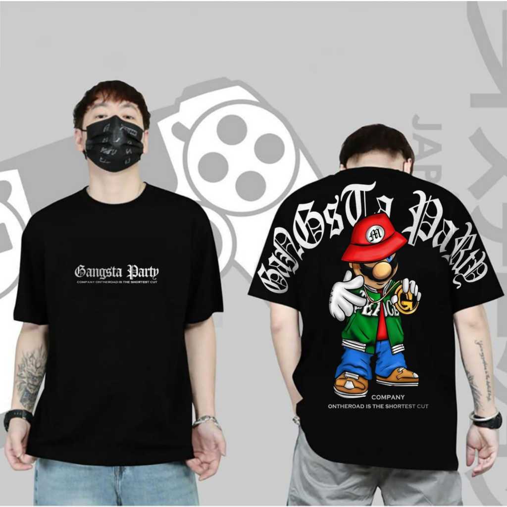 TERBARU(COD)KAOS DISTRO MOTIF MARIO BAJU BONEKA PELANGI KAOS RAINBOW SAYAP KAOS MOTIF BERUANG EROR B