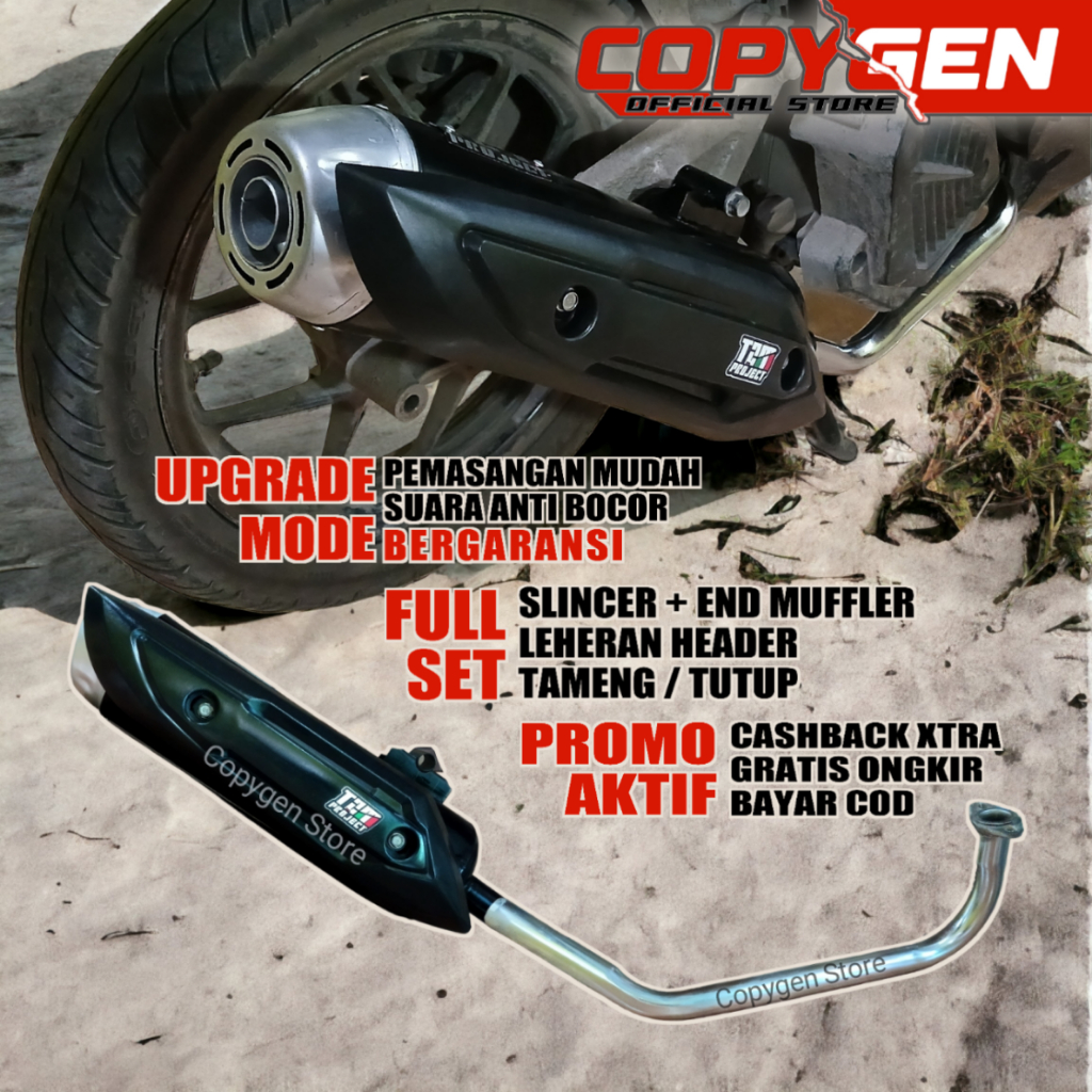 Knalpot BEAT Copy TZM Tabung Vario PNP SCOOPY Karbu Lama ESP FI NEW 2020 2021 2022 2023 - 4Tech COPY