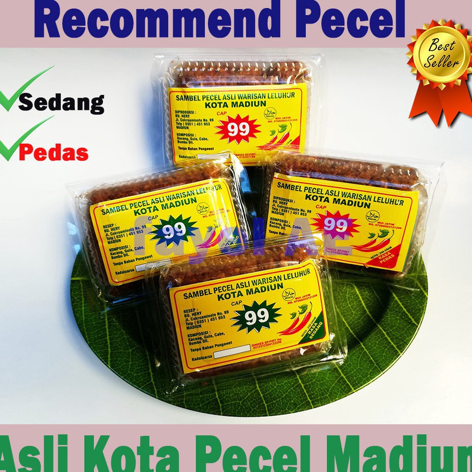 

Kirim Sekarang BEST SELLER Sambel Pecel Madiun Bumbu Kacang Sambal Kacang Instan Bumbu Pecel Instan Cap 99 Asli R100 ✰