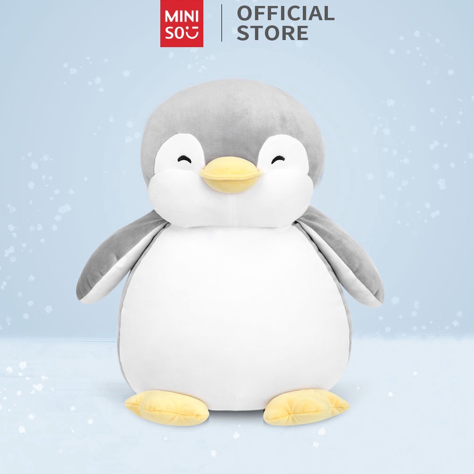 ➱➴≛❉ Miniso Plush Toy boneka mewah Boneka Jumbo 43 cm pinguin Penguin Lucu Imut Koleksi Kado Halus L