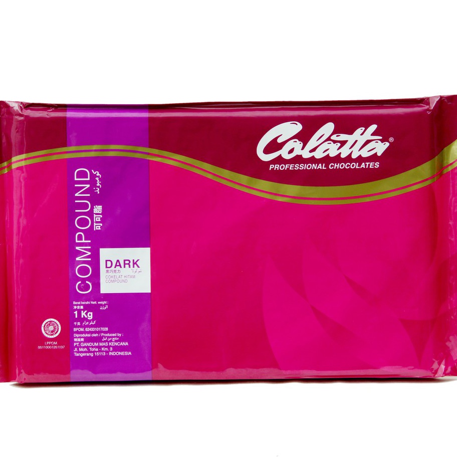 

Terlaku. Cokelat Batang - Colatta Dark Chocolate Compound Kemasan 1kg !! Stock Banyak