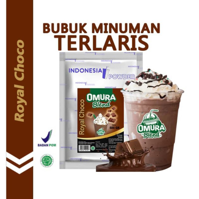 

Choco Royal 500gr Powder Berkualitas Merk Omura Blend