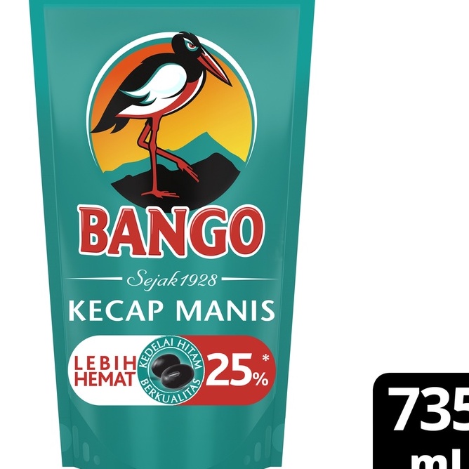 

Ready BANGO Kecap Manis Soy Sauce Refill Terbuat dari 4 bahan alami berkualitas 735 ML Promo