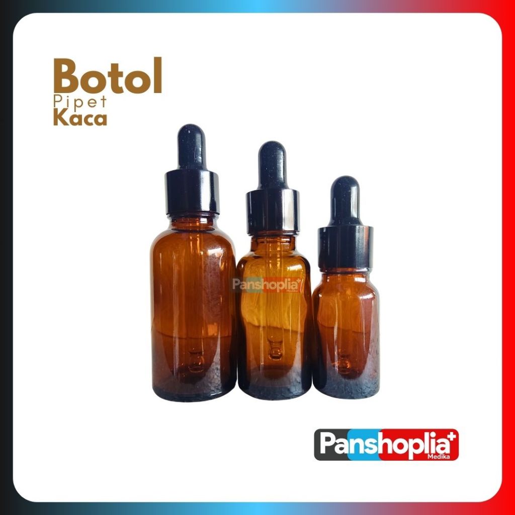 Botol Pipet Kaca l Botol Kaca Pipet Amber