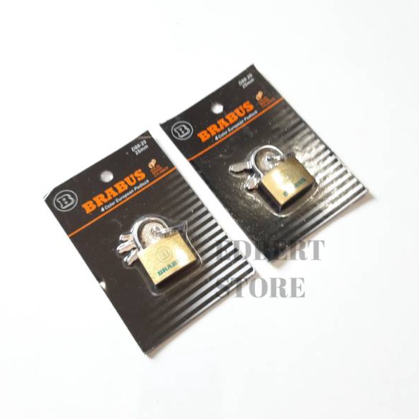 Terbaru Gembok Kecil kuning untuk tas /Kunci Koper Ukuran 25mm