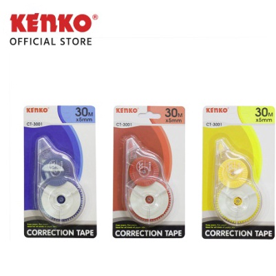

Ready Stock Kenko Correction Tape CT-3001 (30 M x 5 Mm)