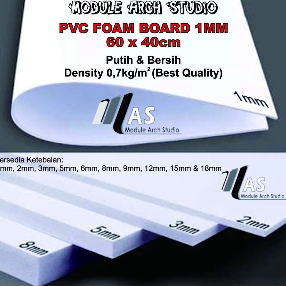 

Kir!m Sek4rang PVC 1mm / PVC Foam Board 1mm 60x40cm Kualitas Oke