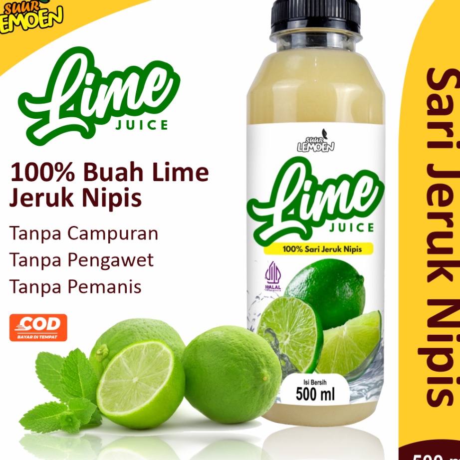

Bayar Di Tempat Suur Lemoen Sari Jeruk Nipis Murni / Pure Lime Juice Ready