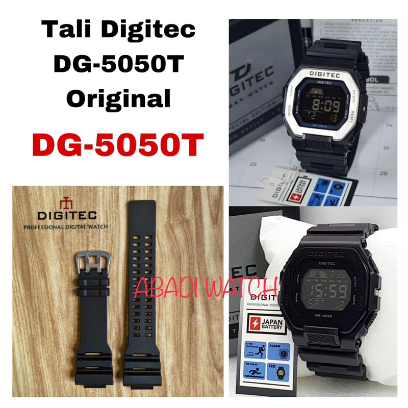 Strap Tali Jam Tangan Rubber Digitec DG 5050 DG5050  DG-5050, DG-5050t Original