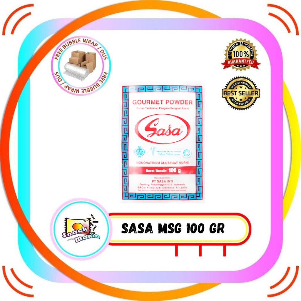 

Sasa MSG Micin Vetsin MNG Gourmet Powder Vitsin Penyedap Rasa ~ 100 gr