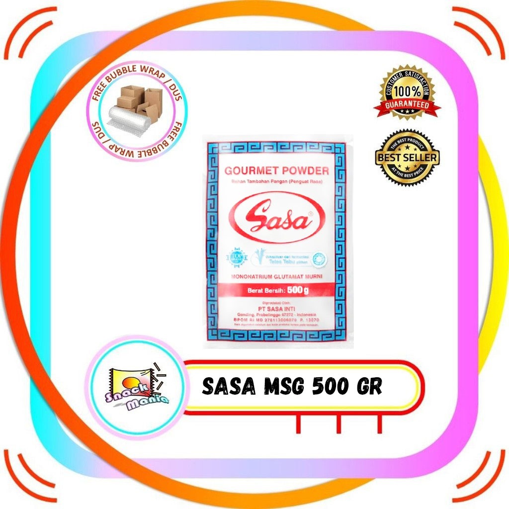 

Sasa MSG Micin Vetsin MNG Gourmet Powder Vitsin Penyedap Rasa ~ 500 gr