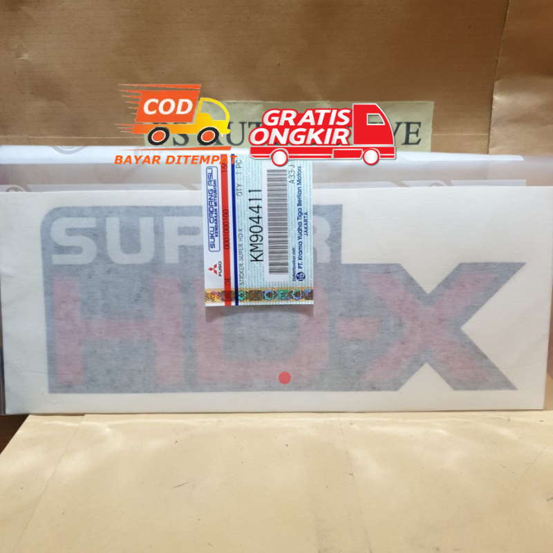 STIKER  STICKER SUPER HDX MITSUBISHI CANTER ORIGINAL KM904411