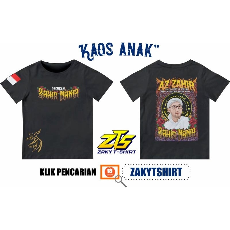 Kaos Anak / kid / kaos Catton Combed 30s Az Zahir