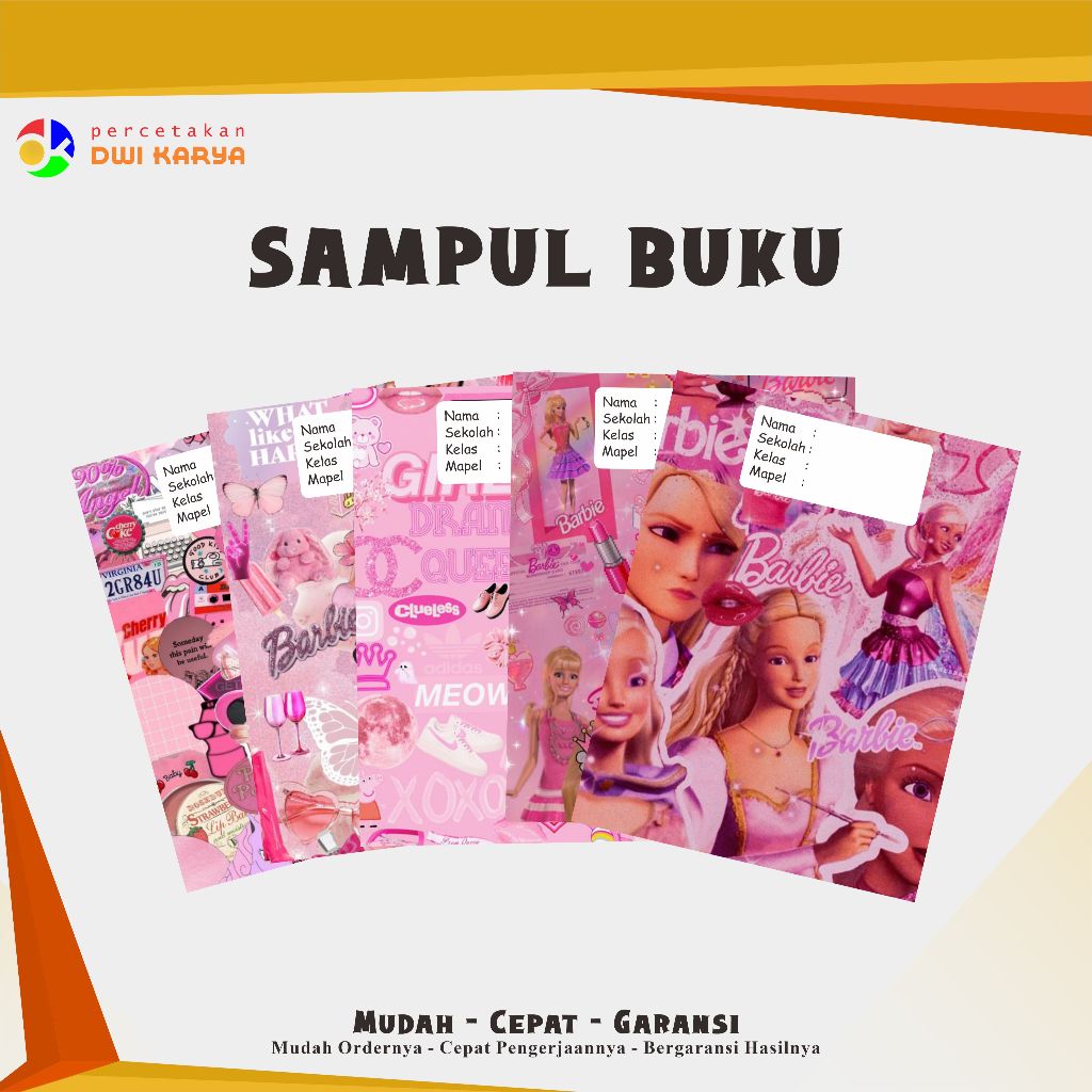 

Sampul Buku Tema Barbie Uk 21x16 Cm Bisa Request Ukuran