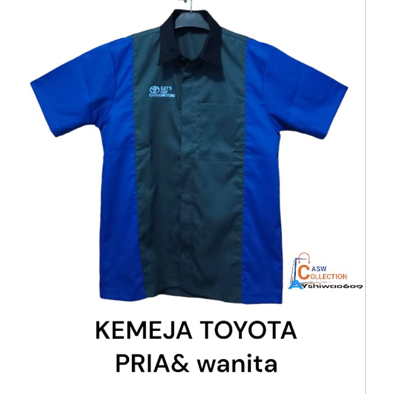 kemeja kerja Marketing TOYOTA | baju sales Toyota | Seragam kerja pria dan wanita