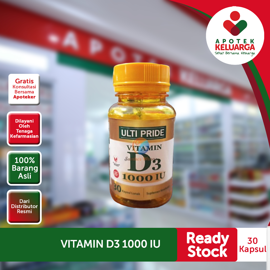 Ulti Pride Vit D3 1000IU