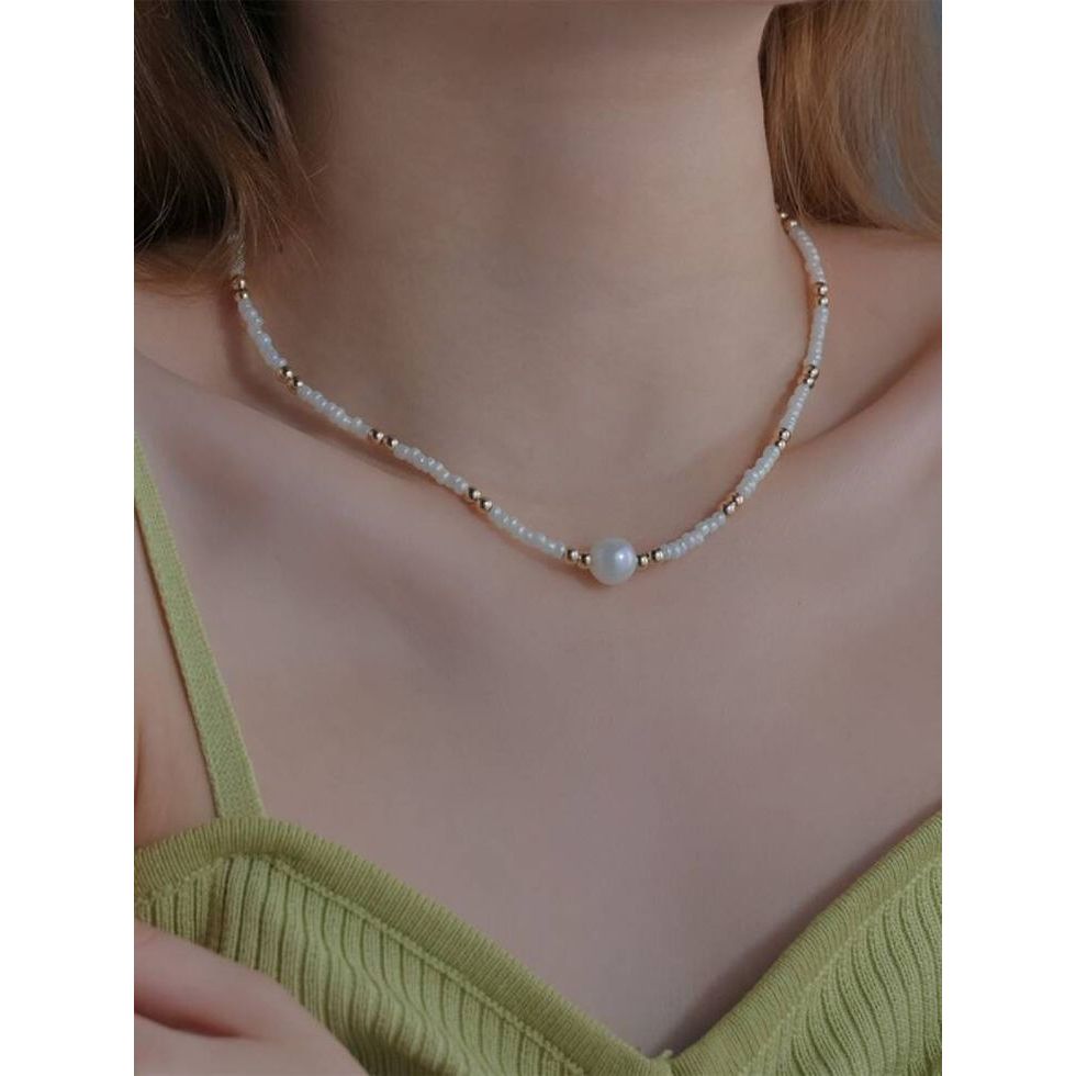 premium pearl necklace - necklace beads - aksesoris kalung mutiara - pearl necklace