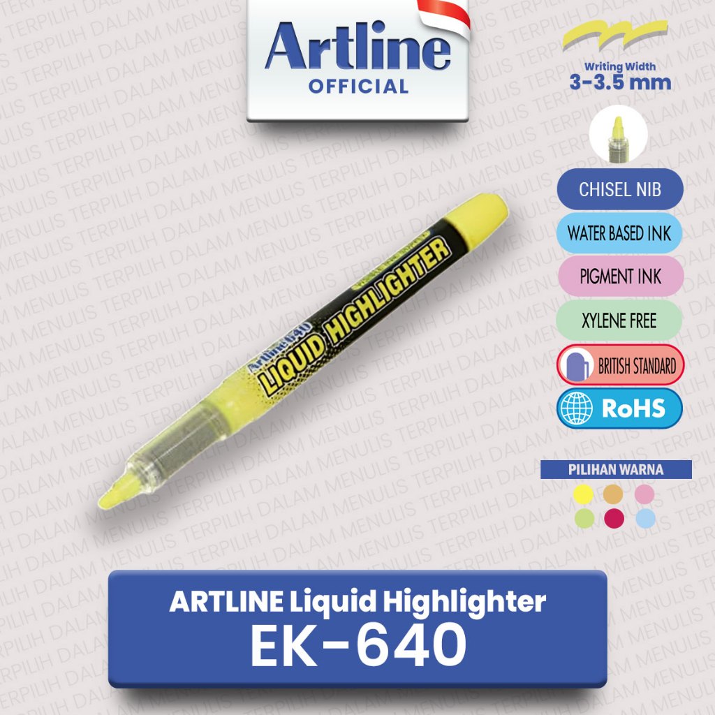 

ARTLINE Spidol Highlighter Liquid Marker EK-640