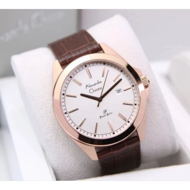 Jam Tangan Pria Alexandre Christie Original AC1015MD Kulit