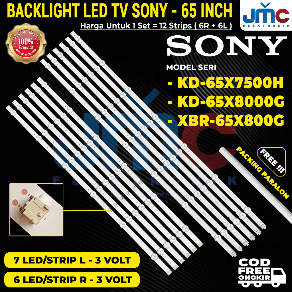 Backlight TV SONY 65 Inch KD-65X7500H KD-65X8000G XBR-65X800