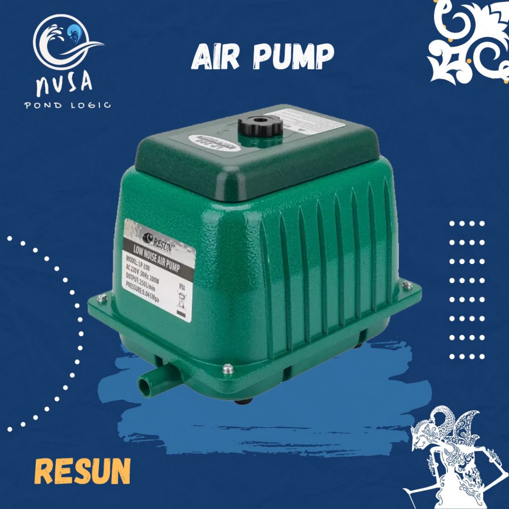 Air Blower Kolam Septic Akuarium Resun LP 200 Air Pump Aerasi Udara