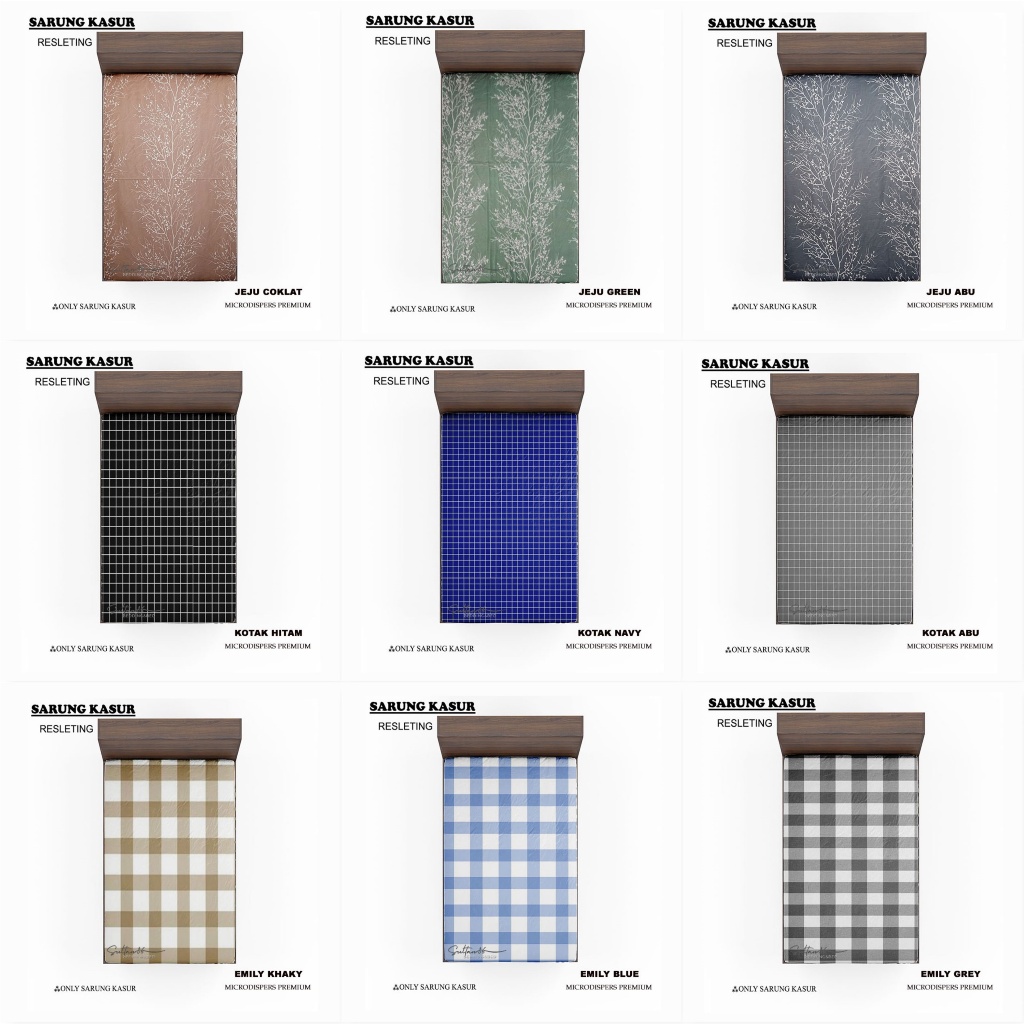 sarung kasur busa resleting 80x200x10,90x200x10,dan120x200xx10
