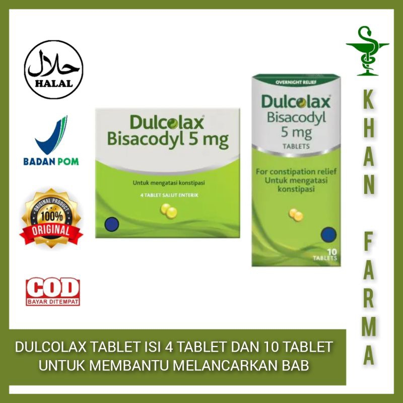 DULCOLAX TABLET ISI 4 TABLET & 10 TABLET